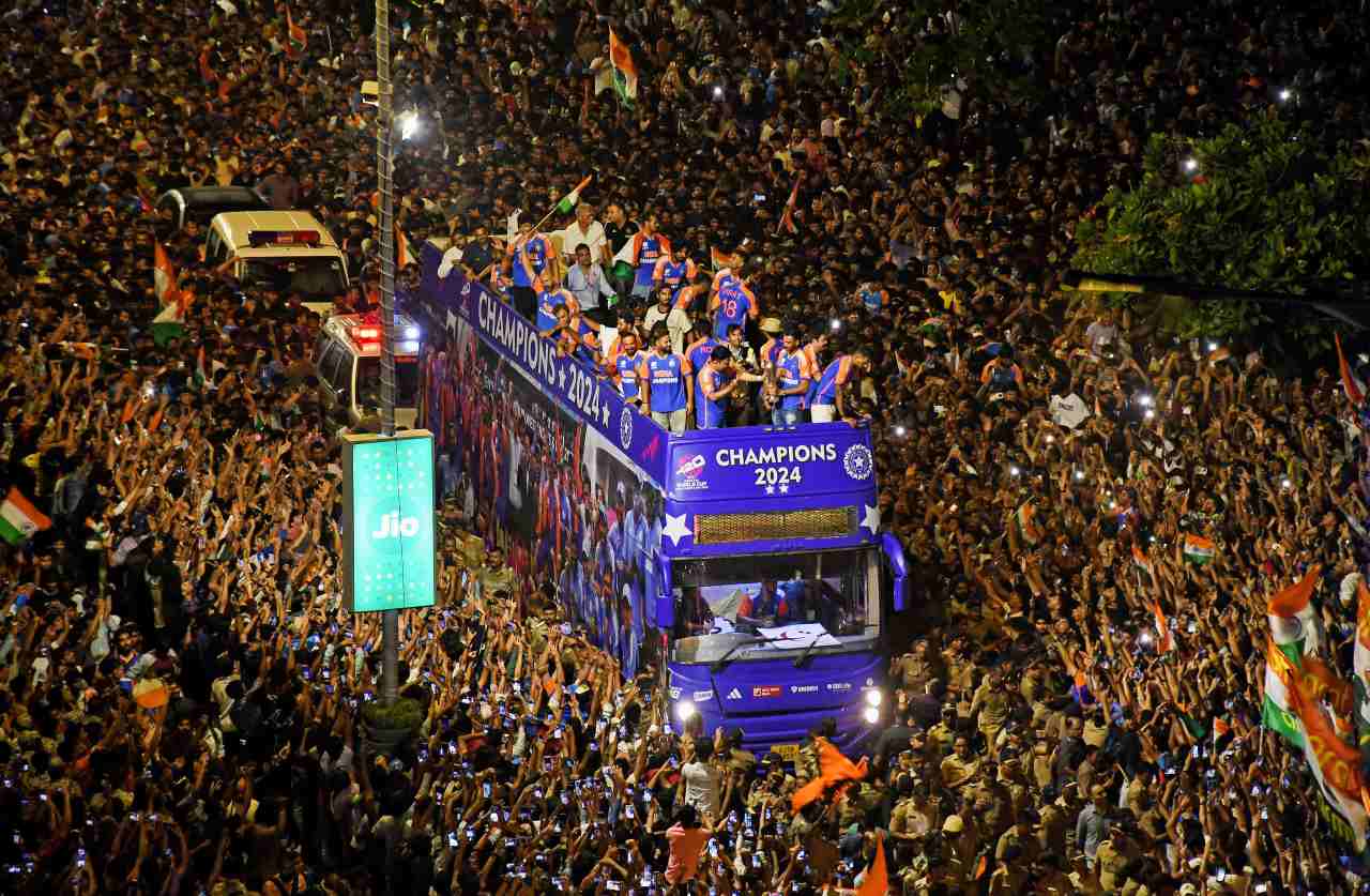 T20 World Cup 2024: Team India Victory Parade Highlights